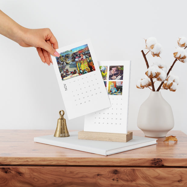 Peace-LoveArtShop presents Vertical Desk Calendar