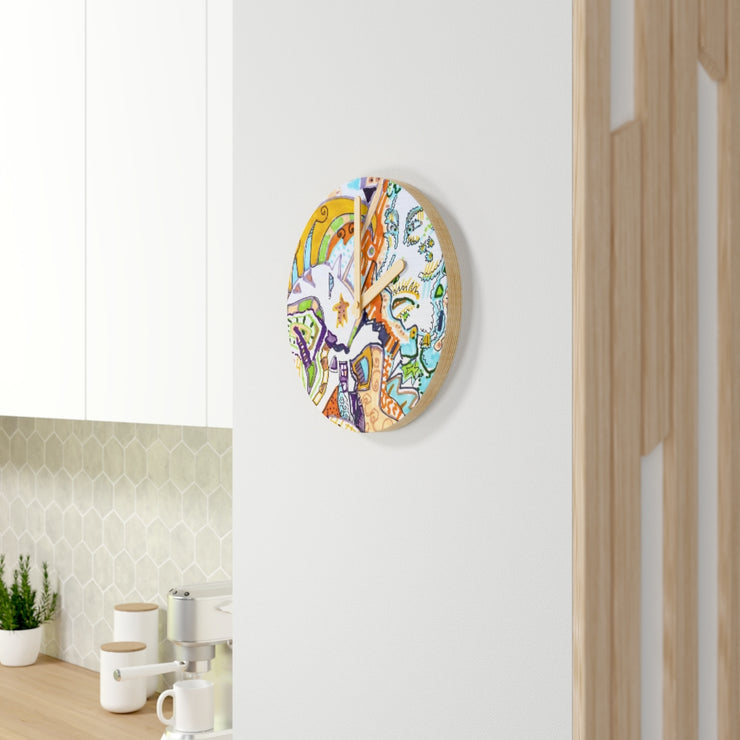 Wooden Wall Clock