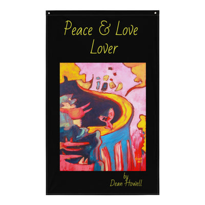 Peace-Love Art Lover Flag