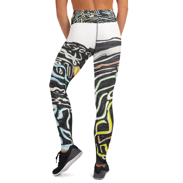 Abstract Art women Yoga Leggings