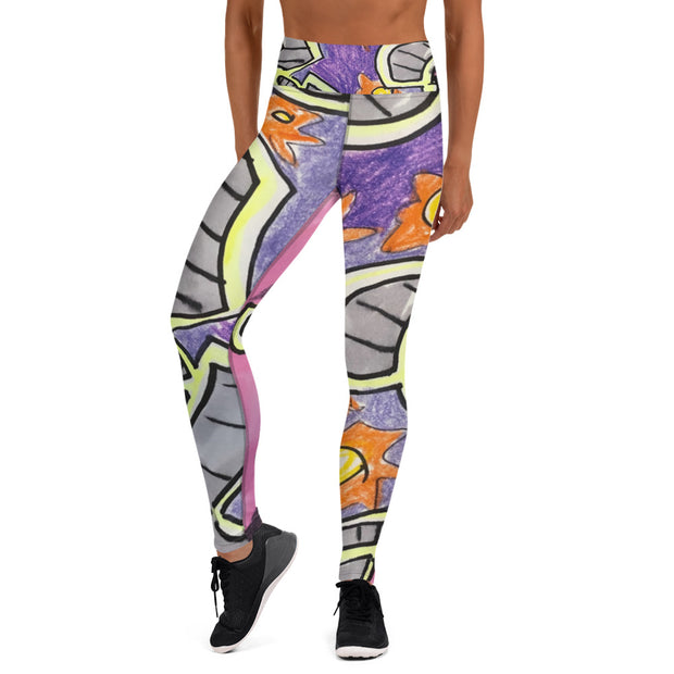 Abstract Art women Yoga Leggings