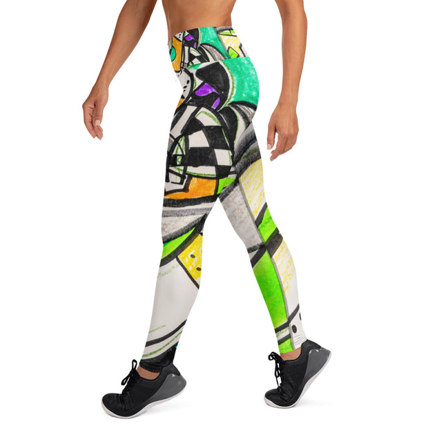 Abstract Art women Yoga Leggings