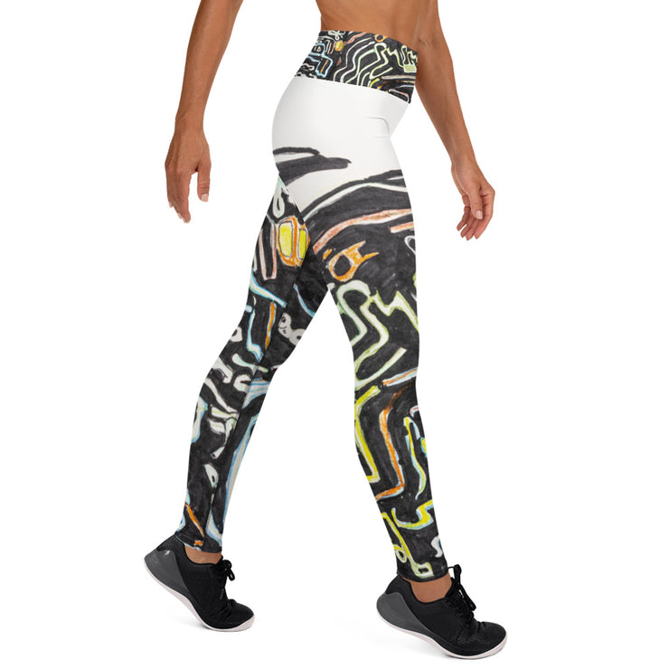 Abstract Art women Yoga Leggings