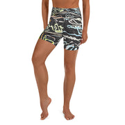 Abstract Art women Yoga Shorts