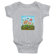 Flower Art Print Infant Bodysuit