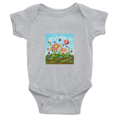 Flower Art Print Infant Bodysuit