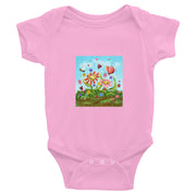 Flower Art Print Infant Bodysuit