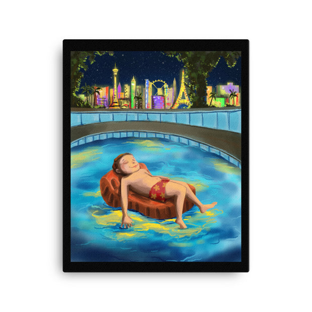 Las Vegas Baby Art Canvas