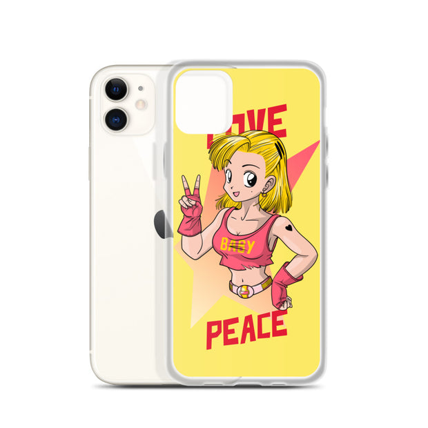 All iPhone Case Peace-Love Girl Printed Art