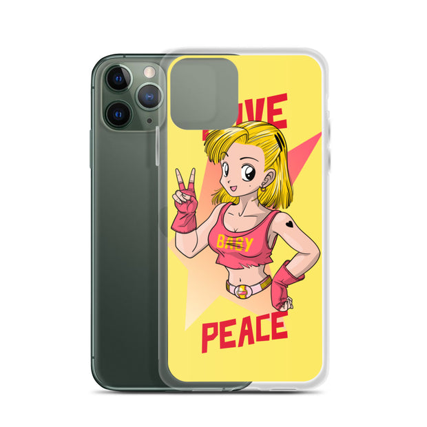 All iPhone Case Peace-Love Girl Printed Art