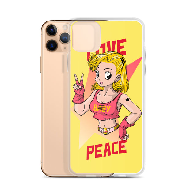 All iPhone Case Peace-Love Girl Printed Art