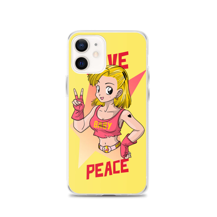 All iPhone Case Peace-Love Girl Printed Art