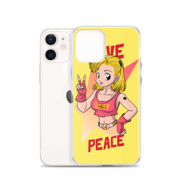 All iPhone Case Peace-Love Girl Printed Art