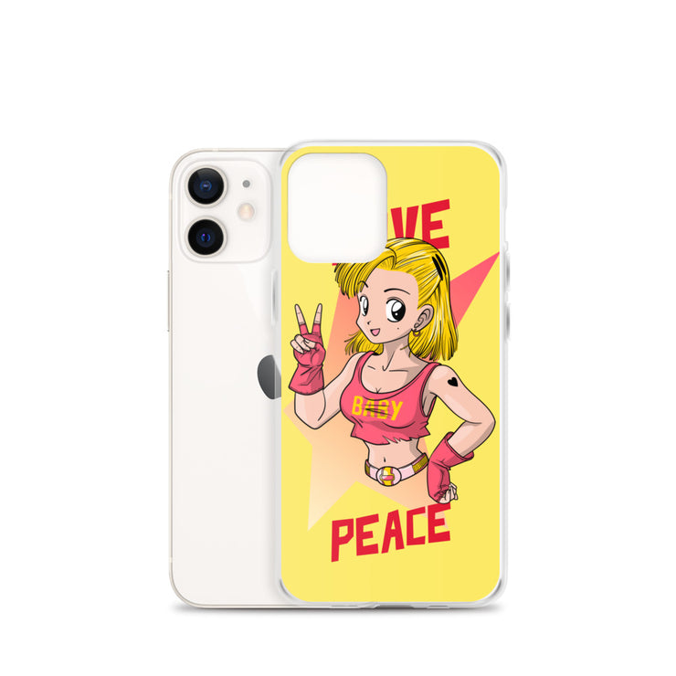 All iPhone Case Peace-Love Girl Printed Art