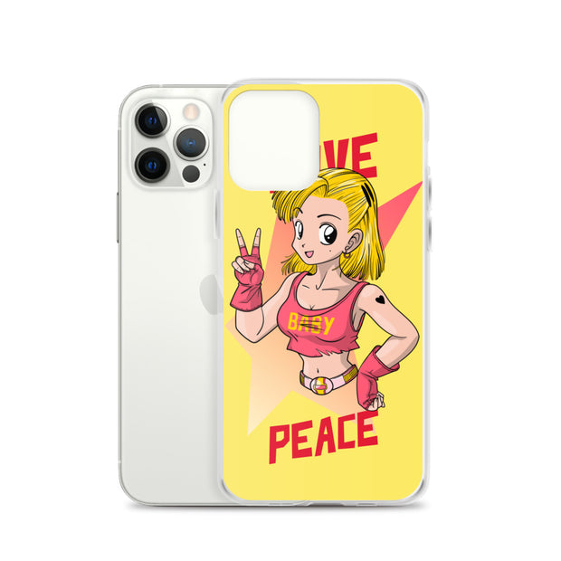 All iPhone Case Peace-Love Girl Printed Art