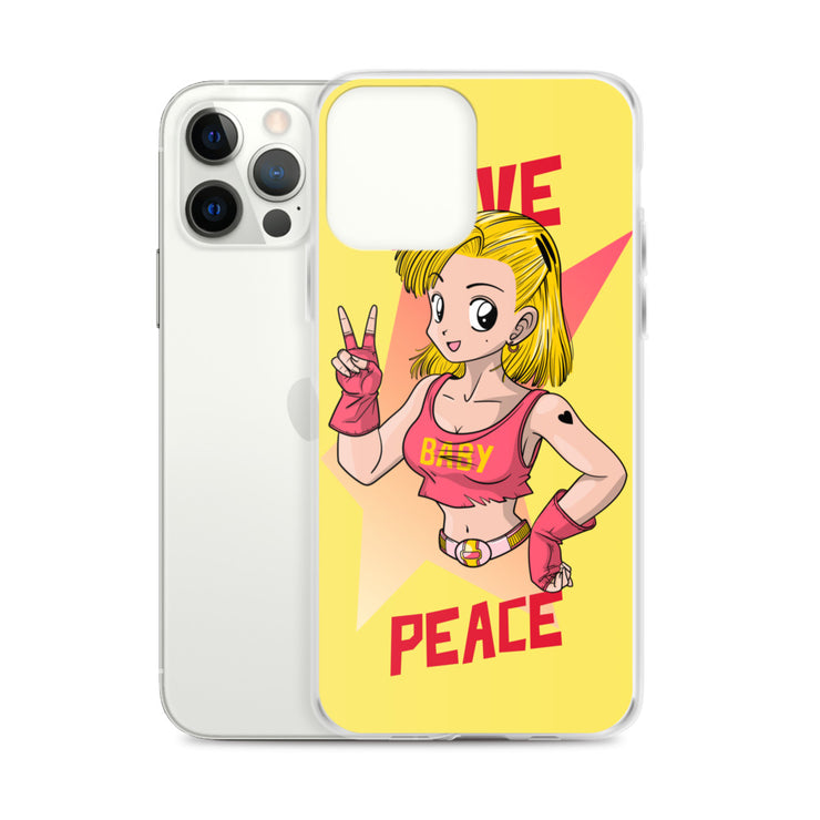 All iPhone Case Peace-Love Girl Printed Art