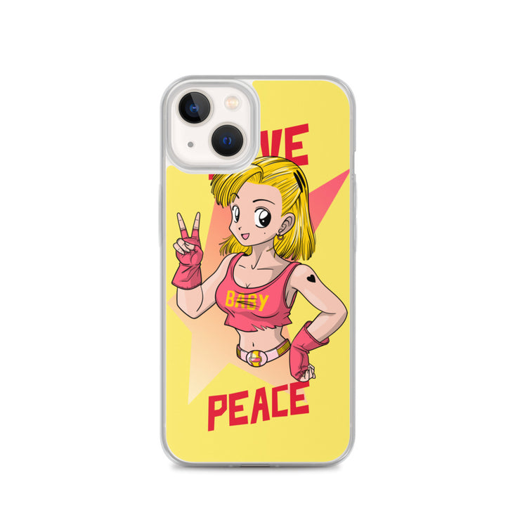 All iPhone Case Peace-Love Girl Printed Art