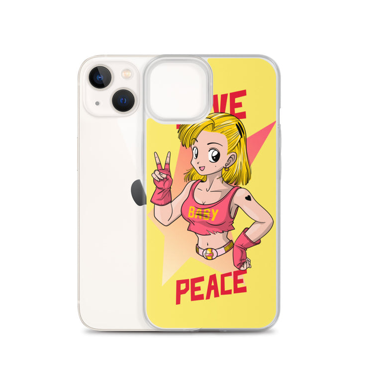 All iPhone Case Peace-Love Girl Printed Art