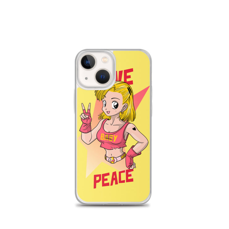 All iPhone Case Peace-Love Girl Printed Art