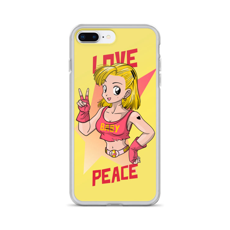 All iPhone Case Peace-Love Girl Printed Art