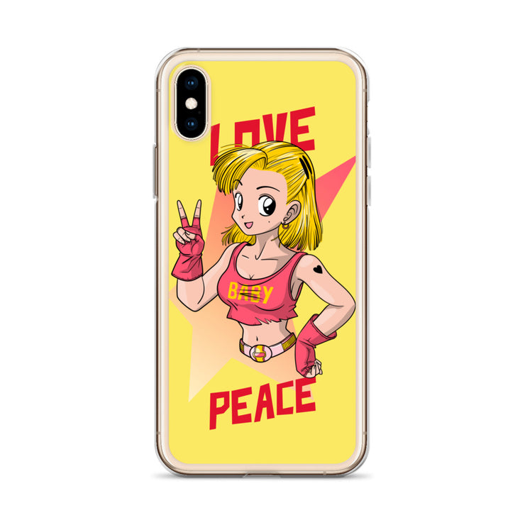 All iPhone Case Peace-Love Girl Printed Art