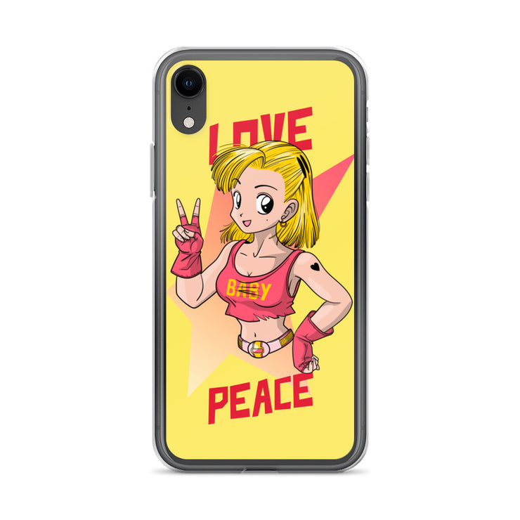 All iPhone Case Peace-Love Girl Printed Art