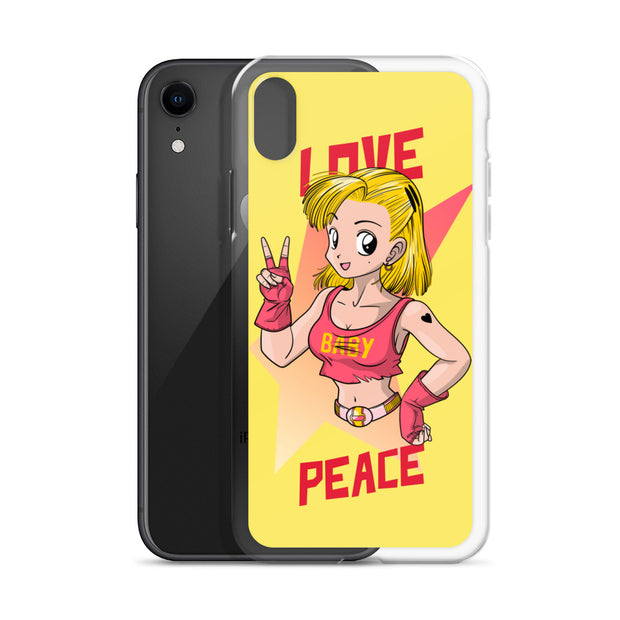 All iPhone Case Peace-Love Girl Printed Art