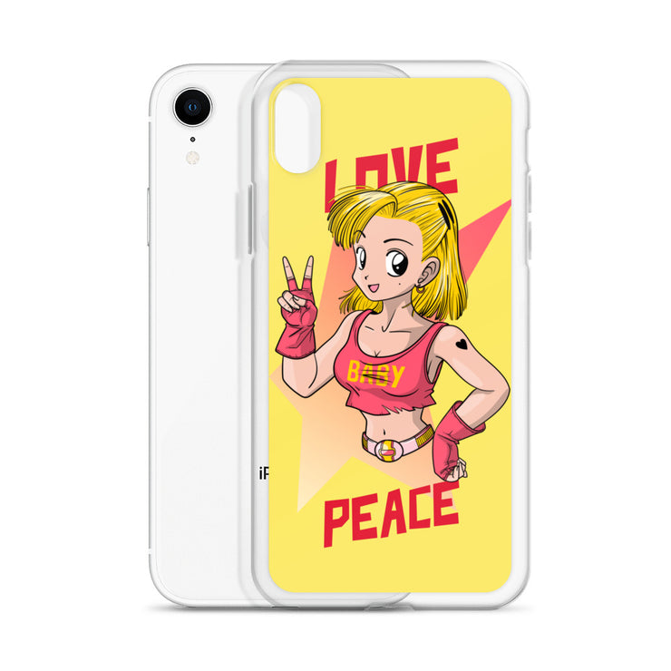 All iPhone Case Peace-Love Girl Printed Art