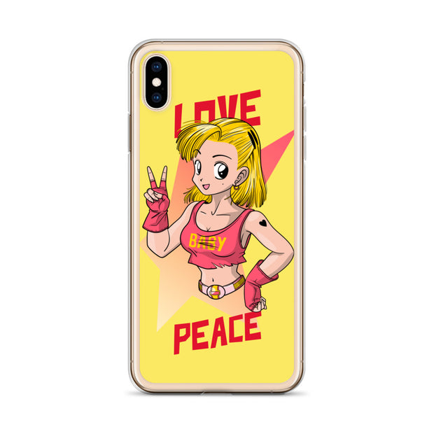 All iPhone Case Peace-Love Girl Printed Art