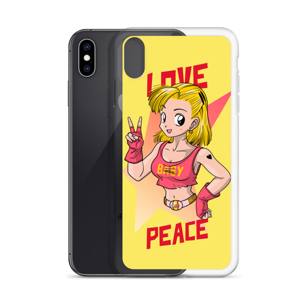 All iPhone Case Peace-Love Girl Printed Art