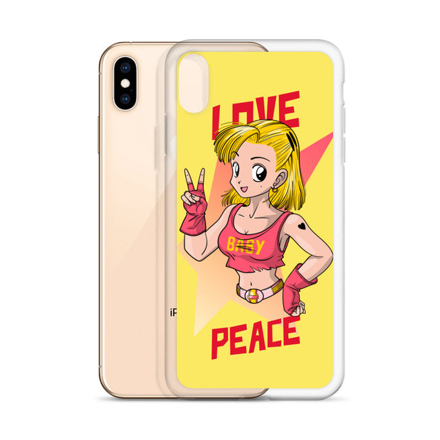 All iPhone Case Peace-Love Girl Printed Art