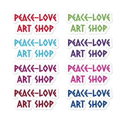 Peace-Love Art Shop 8 colors Stickers