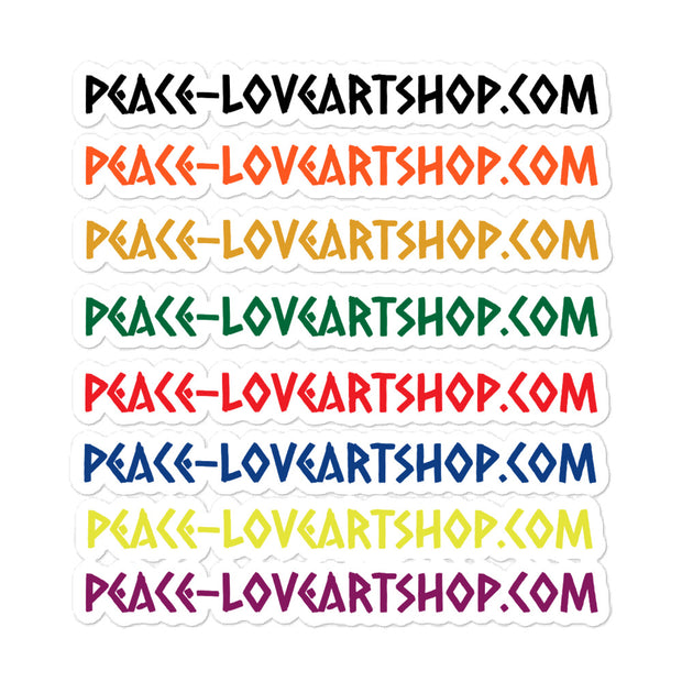 Stickers Website Name MultiColor