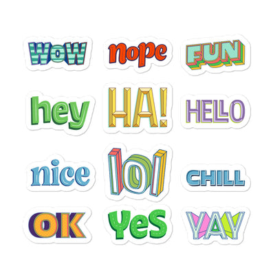 Expression Bubble-free stickers