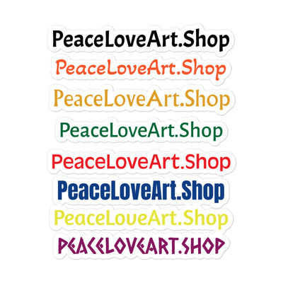 Bubble-free stickers PeaceLoveArt.Shop