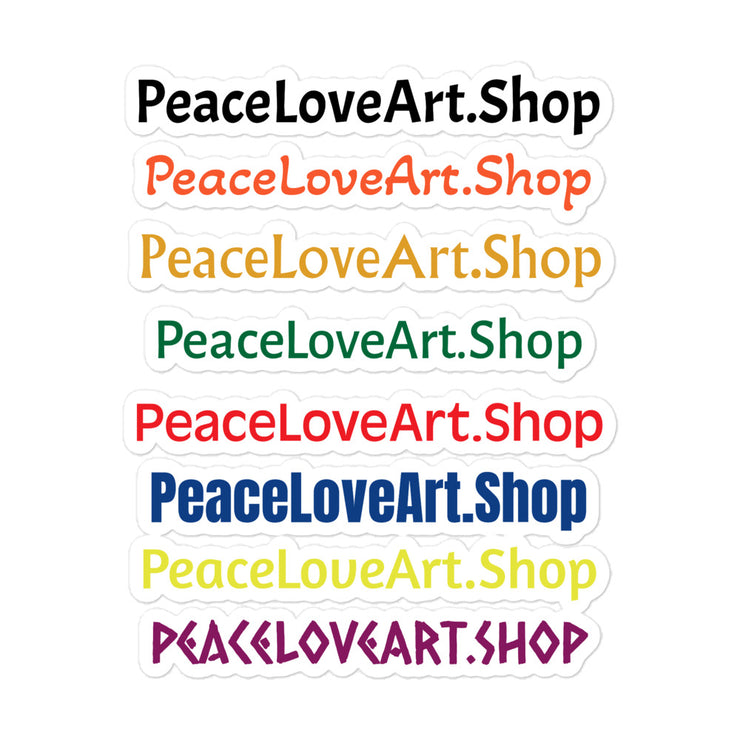 Bubble-free stickers PeaceLoveArt.Shop