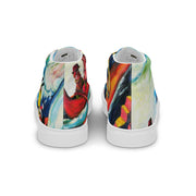 Sea Surf Art Men’s high top canvas shoes