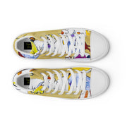 Player Art  Men’s high top canvas shoes