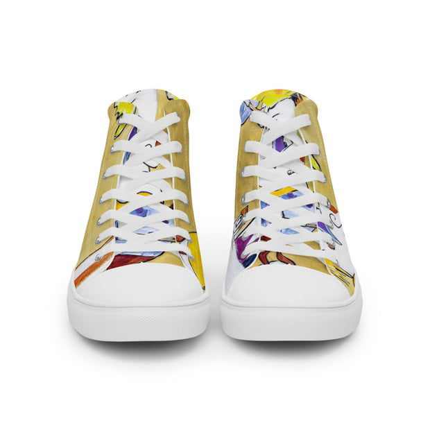 Player Art  Men’s high top canvas shoes