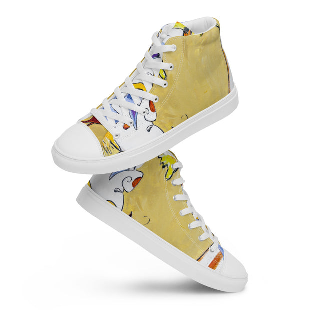 Player Art  Men’s high top canvas shoes