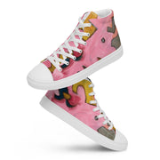 Pleace-Love Art Lover Men’s high top canvas shoes