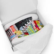 Art printed Men’s high top canvas shoes