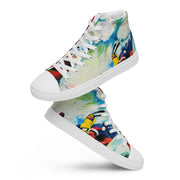 Sea Surf Art Men’s high top canvas shoes