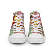 A Peace Lover Men’s high top canvas shoes