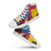 New Art printed Men’s high top canvas shoes