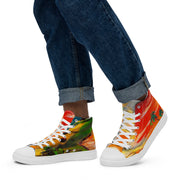 Men’s high top canvas shoes