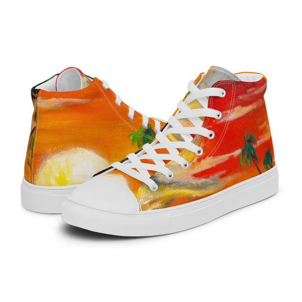 Men’s high top canvas shoes