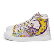 Peace-Love Cartoon Men’s high top canvas shoes