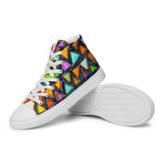 Walk With Peace-Love Men’s high top canvas shoes