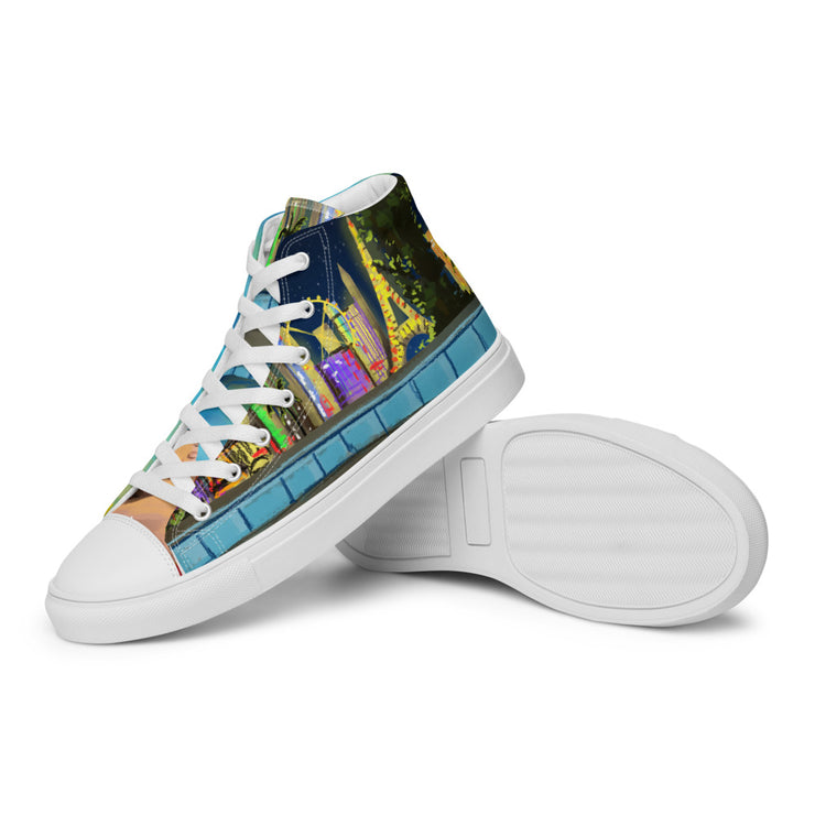 Las Vegas Men’s high top canvas shoes